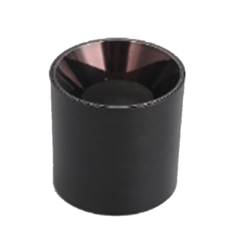 Casing&nbsp;| surface | Black | Aluminium | &Oslash;70mm | Height: 100mm