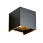 Wall-Light-|-Box-|2x3W-|-90Lm-W-|-3000K-|-Black